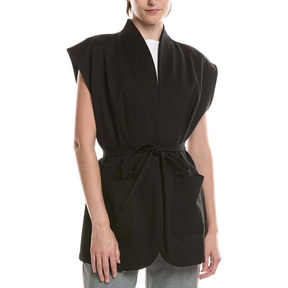 Eileen Fisher Womens  Flex Ponte Vest, Black